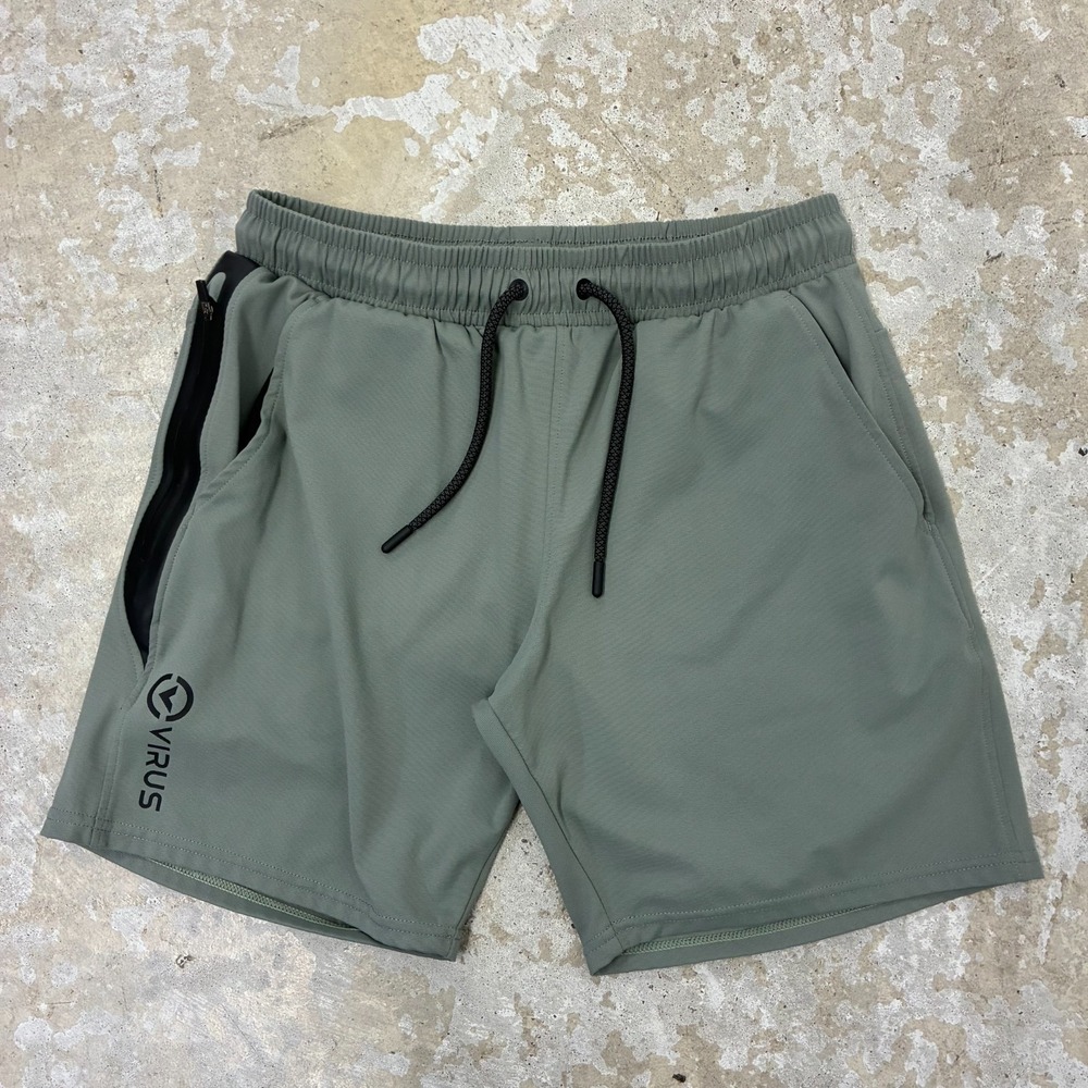 Virus IconX 2 Shorts Men Small Charcoal 7" BioCeramic Performance Training Gym